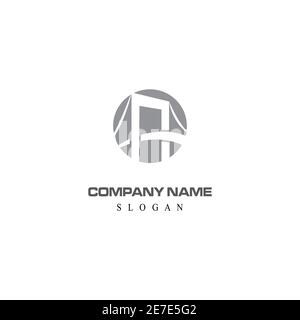 Bridge Logo Template vector icon illustration design Stock Vector