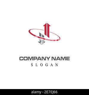 Arrow vector illustration icon Logo Template design Stock Vector