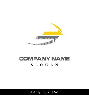 Arrow vector illustration icon Logo Template design Stock Vector