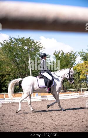 Dressage Competition October 2019 Israel Stock Photo