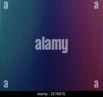 Abstract macro photo-texture of multi-colored pixels of the TV Stock Photo