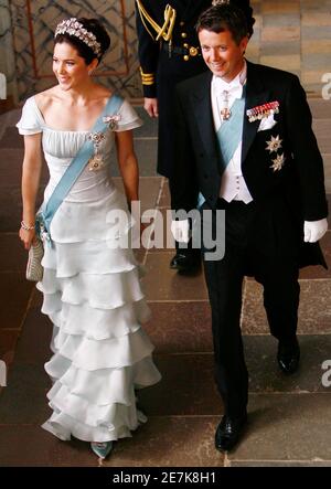 Prince Joachim of Denmark and his wife Princess Marie take a walk Stock ...