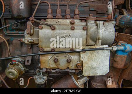 Simms inline diesel  injection pump Stock Photo