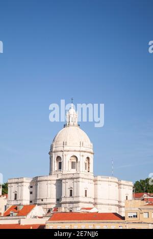 Church at Campo de Santa Clara, Lisbon, Portugal Stock Photo