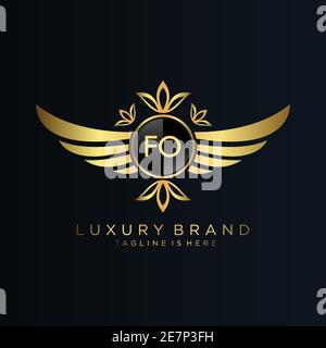 Letter Initial with Royal Template.elegant with crown logo vector, Creative Lettering Logo Vector Illustration Stock Vector