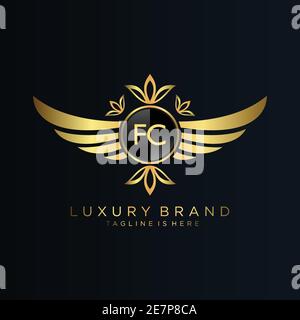 Letter Initial with Royal Template.elegant with crown logo vector, Creative Lettering Logo Vector Illustration Stock Vector