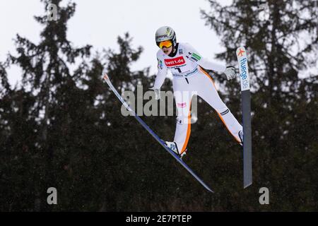 Titisee Neustadt, Germany. 30th Jan, 2021. Nordic skiing/ski jumping: World Cup, large hill, women, 1st round: German Pauline Hessler jumps on the Hochfirstschanze Credit: Philipp von Ditfurth/dpa/Alamy Live News Stock Photo