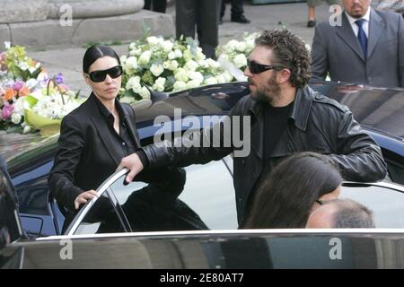 Monica Bellucci during Jean-Pierre Cassel Funeral at St Eustache News  Photo - Getty Images