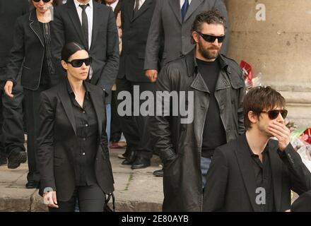 Monica Bellucci during Jean-Pierre Cassel Funeral at St Eustache News  Photo - Getty Images