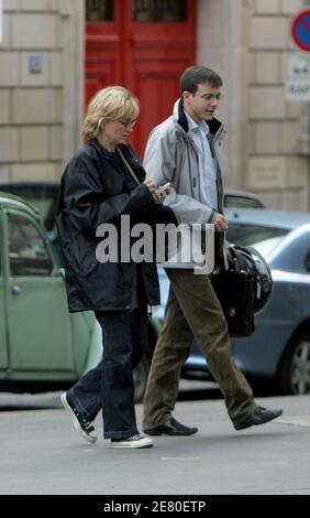 EXCLUSIVE - French President Jacques Chirac's daughter Claude Chirac visits the new office of her father in Paris, France, on April 30, 2007. Photo by Bisson-Mousse/ABACAPRESS.COM Stock Photo