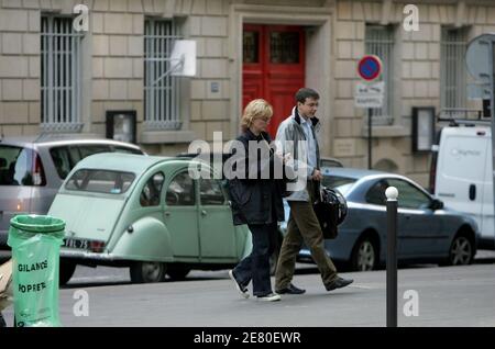 EXCLUSIVE - French President Jacques Chirac's daughter Claude Chirac visits the new office of her father in Paris, France, on April 30, 2007. Photo by Bisson-Mousse/ABACAPRESS.COM Stock Photo