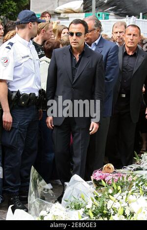 Star Academy's winner Gregory Lemarchal's funeral service - Chambery Stock Photo