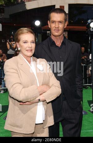 Julie Andrews and Rupert Everett attend the 'Shrek the Third' premiere at the Mann Village Theatre in Westwood, Los Angeles, CA, USA, on May 6, 2007. Photo by Lionel Hahn/ABACAPRESS.COM Stock Photo