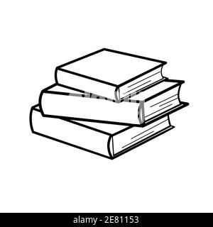 sketches of books. Vector illustration. Stock Vector