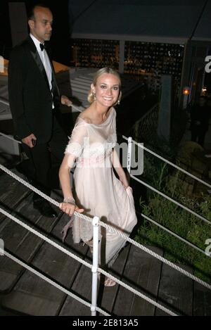 Diane Kruger arrives at the Chopard and Valentino Party Dinner at