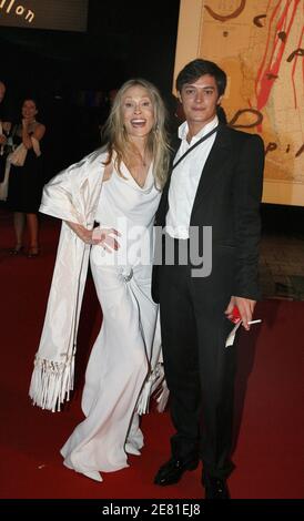 US actress Faye Dunaway and French actor Aurelien Wiik attend 'Le scaphandre et le papillon' (The Diving Bell and the Butterfly) after party during the 60th International Flm Festival in Cannes, France on May 22, 2007. Photo by Denis Guignebourg/ABACAPRESS.COM Stock Photo