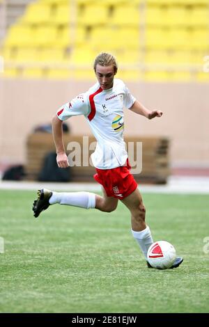 Princess Caroline's youngest son Pierre Casiraghi shows his talent with a ball during the Formula One football match, held at the Louis II Stadium in Monaco , on may 22, 2007. Photo by Hahn-Nebinger-Orban/ABACAPRESS.COM Stock Photo