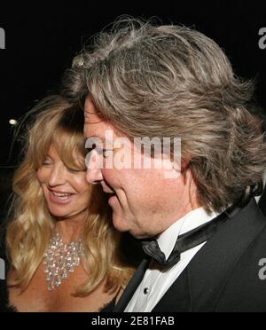 US actress Goldie Hawn and her husband actor Kurt Russell attend the 'Death Proof' After Party held at the VIP Room during the 60th International Film Festival in Cannes, France on May 22, 2007. Photo by Denis Guignebourg/ABACAPRESS.COM Stock Photo