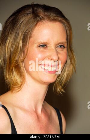 Actress Cynthia Nixon attends the Brittania Ball on the Queen Elizabeth 2 cruise ship at the Brooklyn Cruise Terminal in Red Hook Brooklyn on Thursday, May 24, 2007 in New York. Photo by Donna Ward/ABACAPRESS.COM Stock Photo