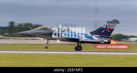 Fairford, UK - 15th July 2017: A French Dassault Rafale landing Stock Photo