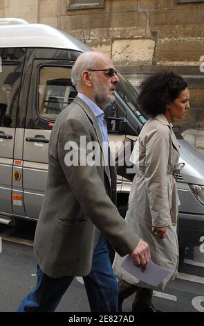 French director Bertrand Blier arrives at the Funeral mass for French actor Jean-Claude Brialy held at 'Saint-Louis Church' in Paris, France on June 4, 2007. Photo by ABACAPRESS.COM Stock Photo