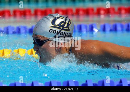 USA's Natalie Coughlin competes on 100 Butterfly heat women during the Arena Swimming meeting in Canet en Roussillon, south of France, on June 10, 2007. Photo by Stephane Kempinaire/Cameleon/ABACAPRESS.COM Stock Photo