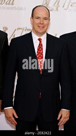 SAS Prince Albert poses for pictures during the opening ceremony of the 47th Monte-Carlo TV Festival held in Monaco on June 10, 2007. Photo by Denis Guignebourg/ABACAPRESS.COM Stock Photo