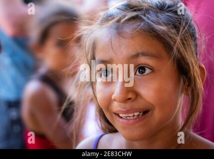 Young Central American Girl in 3rd World Country - Poverty Stock Photo