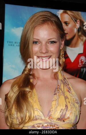 Actress Emma Bell attends the premiere of "Gracie" held at AMC Loews