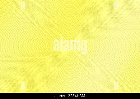 Yellow and white dotted halftone vector background. Subtle halftone digital texture. Faded dotted gradient. Comic effect overlay. Retro dot pattern on Stock Vector