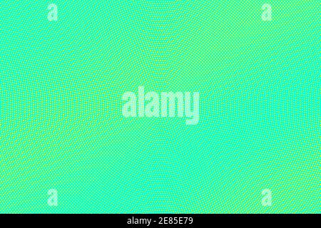 Green and yellow dotted halftone vector background. Subtle halftone digital texture. Faded dotted gradient. Comic effect overlay. Retro dot pattern on Stock Vector
