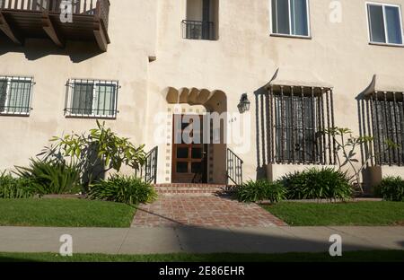 Los Angeles, California, USA 30th January 2021 A general view of atmosphere of actor Joseph Meersman's former apartment/home at 464 S. Spaulding Avenue in Los Angeles, California, USA. Photo by Barry King/Alamy Stock Photo Stock Photo