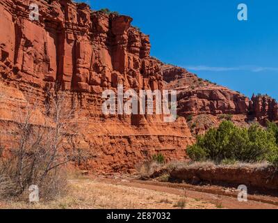 Canyon walls, North Canyon Loop, Caprock Canyons State Park, Quitaque, Texas. Stock Photo