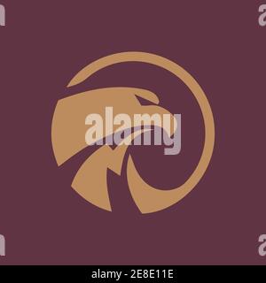 Hawk eagle logo vector and design Stock Vector