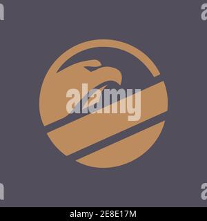 Hawk eagle logo vector and design Stock Vector