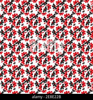 Floral Seamless Pattern with Pink Flowers and Lily. Botanical Background  for Fabric Textile, Wallpaper, Wrapping Paper Stock Vector - Illustration  of garden, artwork: 111803900