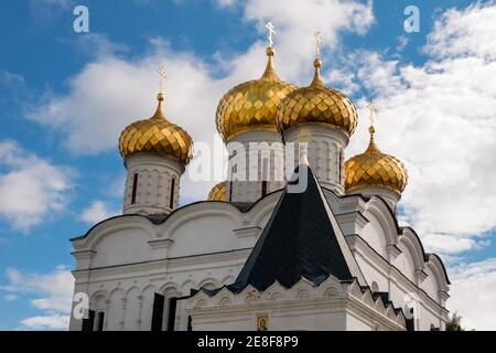 Cathedral of the Life-Giving Trinity in Holy Trinity Ipatiev Monastery. Ipatiev monastery in the Western part of Kostroma on the banks of the same riv Stock Photo