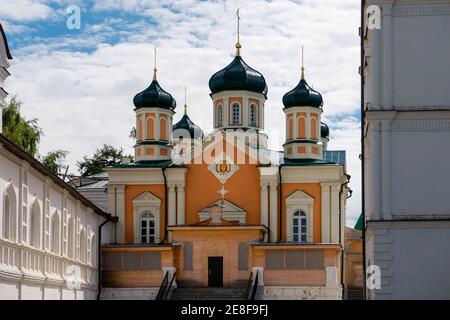 Cathedral of the Nativity of the Blessed Virgin in Holy Trinity Ipatiev Monastery. Ipatiev monastery in the Western part of Kostroma on the banks of t Stock Photo