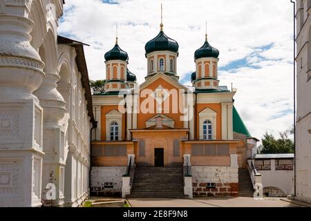 Cathedral of the Nativity of the Blessed Virgin in Holy Trinity Ipatiev Monastery. Ipatiev monastery in the Western part of Kostroma on the banks of t Stock Photo