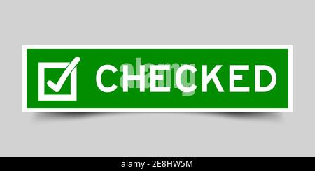 check list stamp. check list label. square grunge sign Stock Vector ...