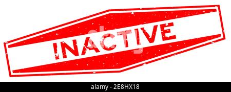 Grunge red motivation word hexagon rubber seal stamp on white ...