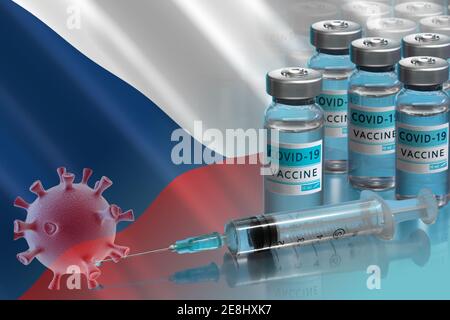Vaccination campaign in Czech Republic. Stock Photo