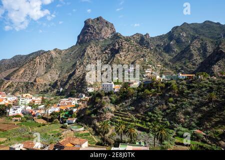 Vallehermoso, Roque Cano Mountain, La Gomera, Canary Islands, Spain Stock Photo