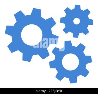 Gears icon settings , for mobile applications web sites etc. Vector illustration . Stock Vector