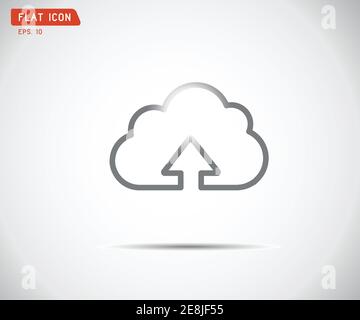 Cloud illustration logo vector flat design Stock Vector Image & Art - Alamy