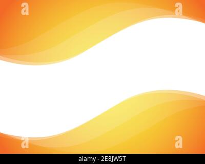 Abstract curve background, orange waves, curves design with copy space, vector, wavy elements and shapes for presentation, template Stock Vector