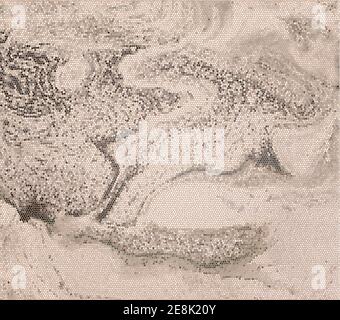Abstract sand desert background. Beige-yellow mosaic gradient. Vector background illustration Stock Vector