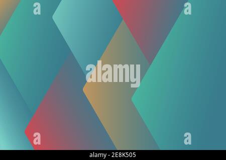Vector design of gradient color hexagonal pattern artwork template. Overlapping design of vivid colors cover space background. illustration vector Stock Vector