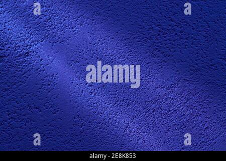 blue grunge concrete background backdrop. diagonal light Stock Photo