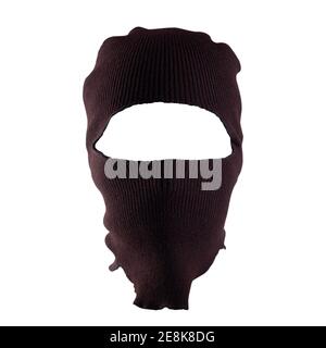 new balaclava headwear isolated on a white background. template for design Stock Photo